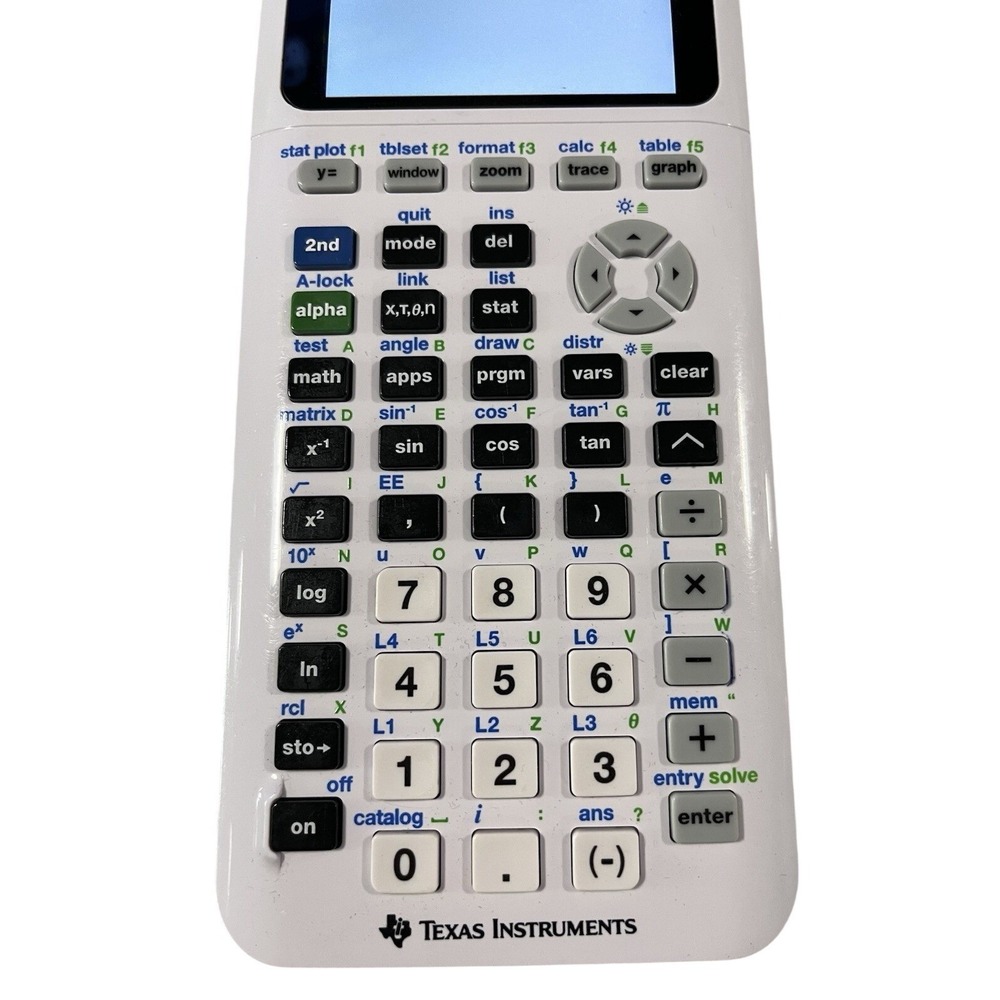 Texas Instruments TI-84 Plus CE White Graphing Calculator & Cover Math Science - Picture 2 of 6